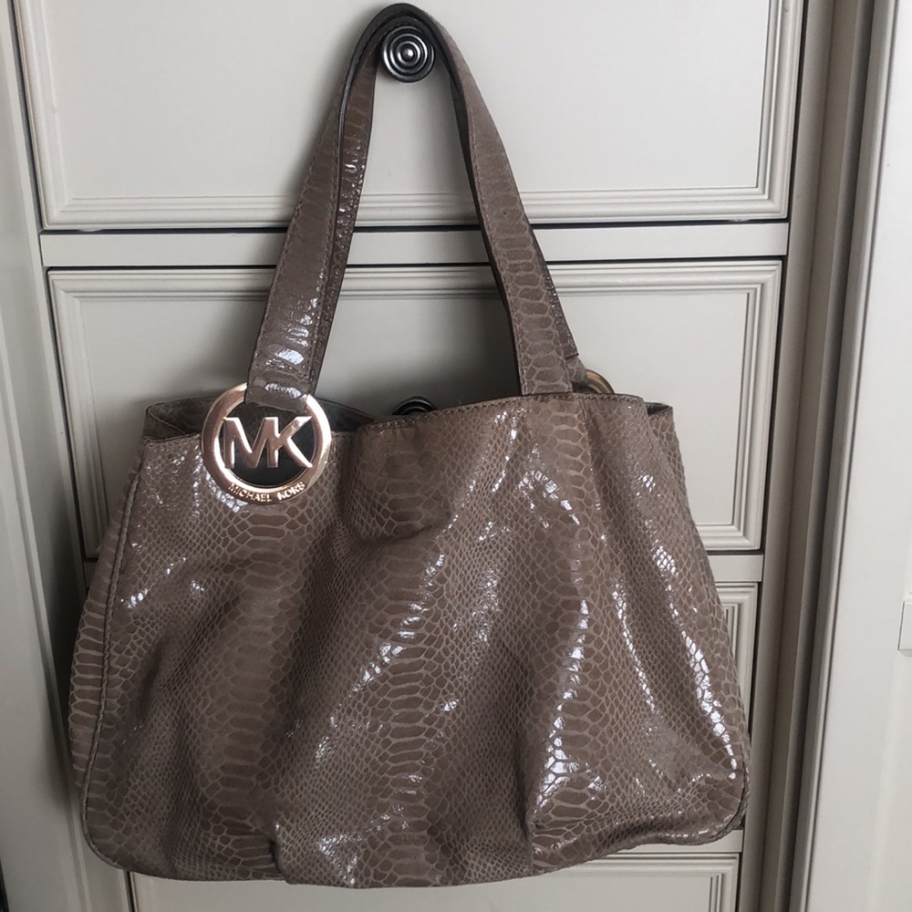 Michael Kors Snakeskin Handbag - Picture 2 of 9